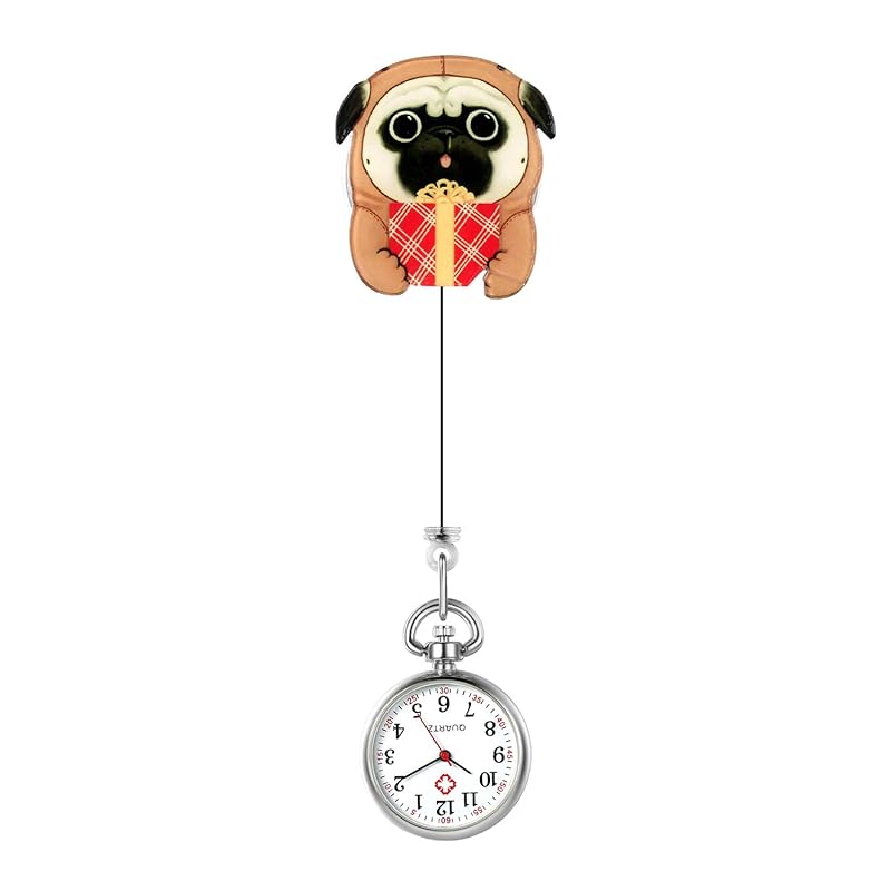 Lancardo dog nurse watch nurse pocket watch pocket watch cute clip type unisex numbers Easy to see ladies nursery teacher puppy present birthday
Lancardo dog nurse watch nurse pocket watch pocket watch cute clip type unisex numbers Easy to see ladies nursery teacher puppy present birthday