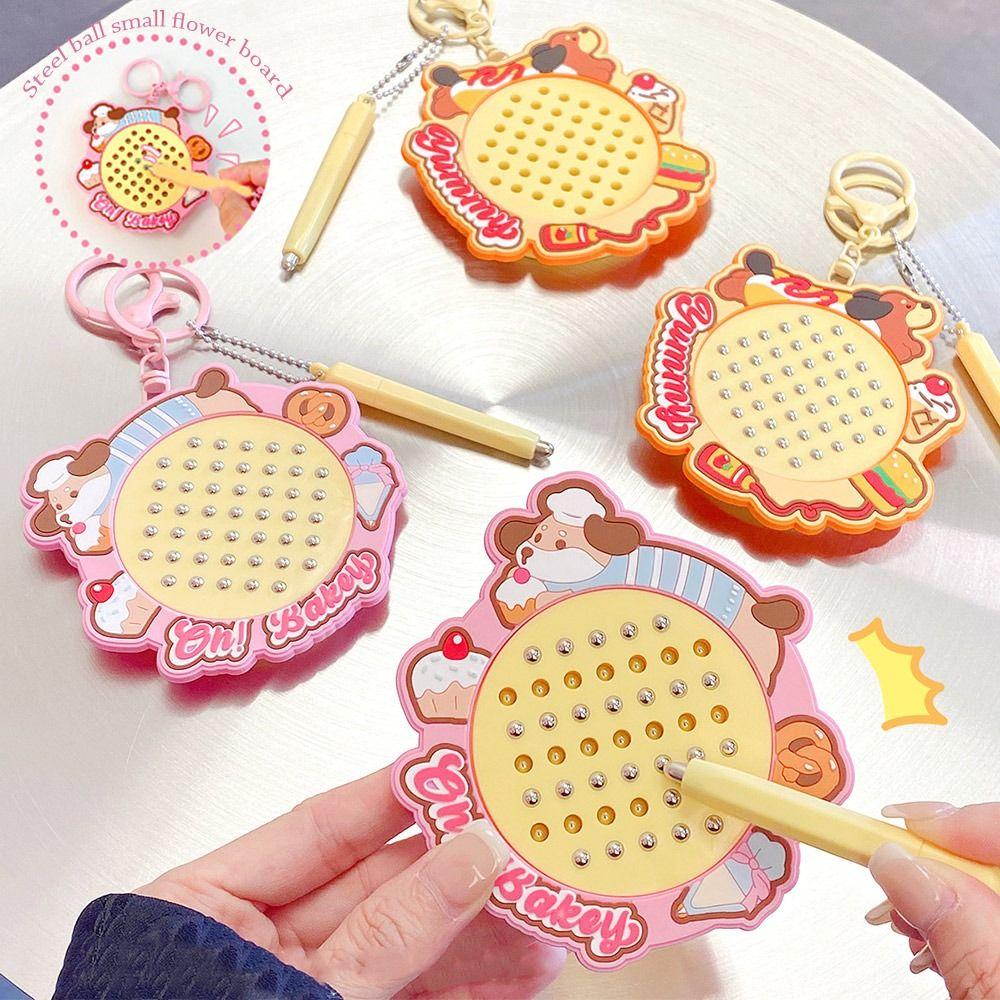 Decompression Drawing Board Keychain with Steel Ball Drawing Toy Pendant for Kids Toys рожевий
Decompression Drawing Board Keychain with Steel Ball Drawing Toy Pendant for Kids Toys рожевий