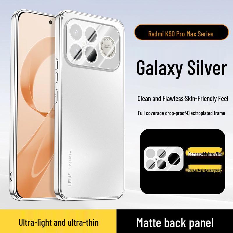 Compatible Frosted Electroplated Phone Case for Redmi K90, K80 Supreme Edition, K70 Pro with Built-in Lens and Drop-proof Protection. Redmi K80
Compatible Frosted Electroplated Phone Case for Redmi K90, K80 Supreme Edition, K70 Pro with Built-in Lens and Drop-proof Protection. Redmi K80