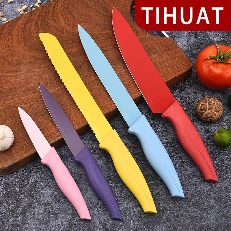 TIHUAT Набор из пяти предметов Фруктовый нож из нержавеющей стали Аэрозольная краска Цветная ручка с ласточкиным хвостом Одиночный нож Ножи из 5 предметов Наборы ножей
TIHUAT Набор из пяти предметов Фруктовый нож из нержавеющей стали Аэрозольная краска Цветная ручка с ласточкиным хвостом Одиночный нож Ножи из 5 предметов Наборы ножей