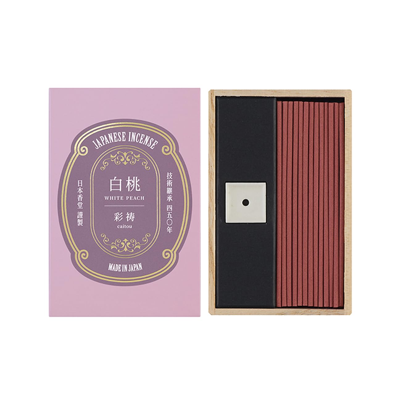 Saitou White Peach Sticks, 50 sticks
Saitou White Peach Sticks, 50 sticks