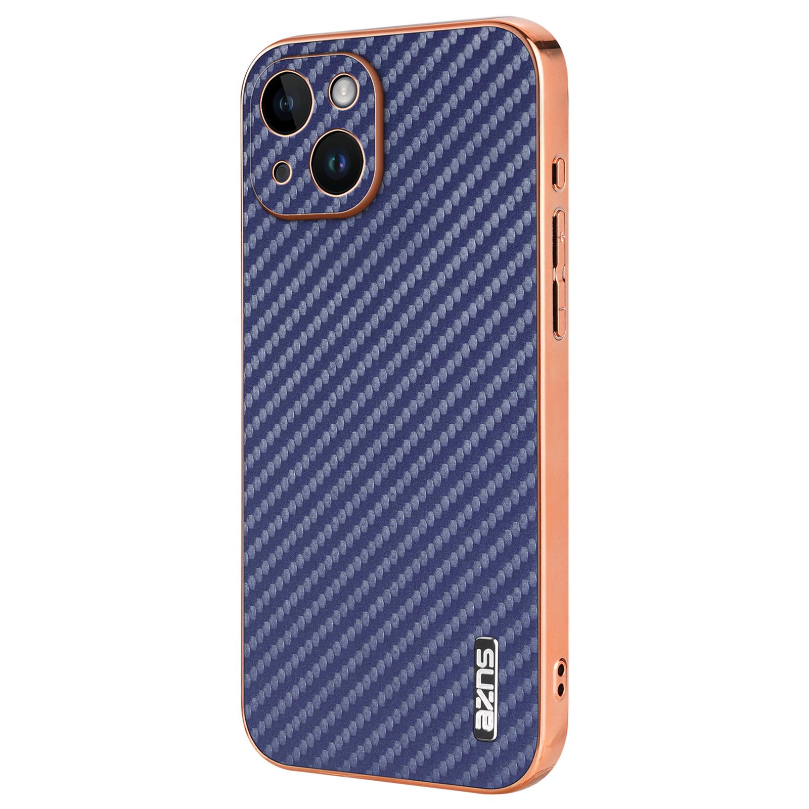 AZNS For iPhone 14 Case Electroplating Carbon Fiber Texture PU+TPU Phone Cover B
AZNS For iPhone 14 Case Electroplating Carbon Fiber Texture PU+TPU Phone Cover B