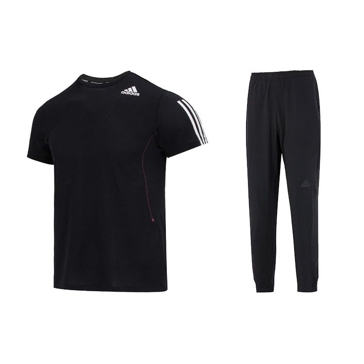 Adidas Мужской комплект из свободного кроя с круглым вырезом, коротким рукавом, футболкой и длинными повседневными брюками, черный GQ2159+HF8984 S
Adidas Мужской комплект из свободного кроя с круглым вырезом, коротким рукавом, футболкой и длинными повседневными брюками, черный GQ2159+HF8984 S
