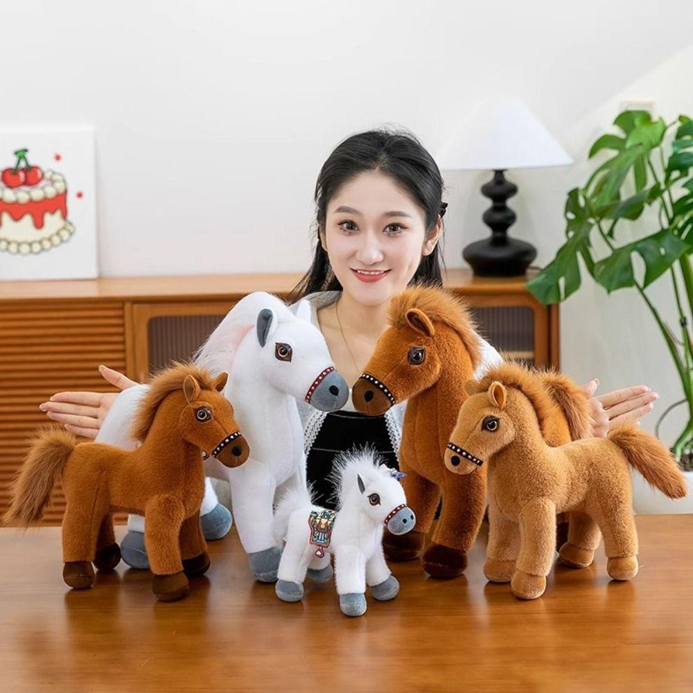 Simulation Pony Plush Toys Long Mane Cartoon Horse Stuffed Toy Standing Foal Plush Doll Children 20cm-Style 1
Simulation Pony Plush Toys Long Mane Cartoon Horse Stuffed Toy Standing Foal Plush Doll Children 20cm-Style 1