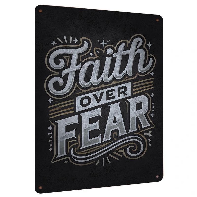 Vintage Faith Over Fear Metal Wall Art Inspirational Quote Decorative Plaque for Home Decor 7.9x11.8In(20x30cm)
Vintage Faith Over Fear Metal Wall Art Inspirational Quote Decorative Plaque for Home Decor 7.9x11.8In(20x30cm)