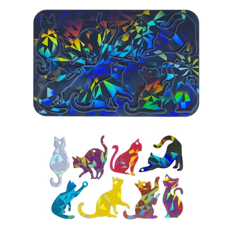 Силиконовые формы для подвесок, голографическая форма, форма кошки, силиконовая форма для ювелирных изделий, аксессуары для ручного изготовления, силиконовый материал чёрный
Силиконовые формы для подвесок, голографическая форма, форма кошки, силиконовая форма для ювелирных изделий, аксессуары для ручного изготовления, силиконовый материал чёрный