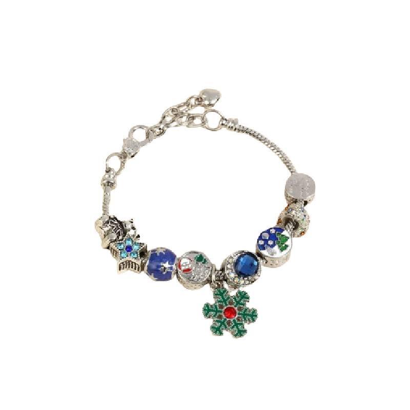 Bell Christmas Snowflake Bracelet With Crystal Beads Couples Children Gifts Styyle A
Bell Christmas Snowflake Bracelet With Crystal Beads Couples Children Gifts Styyle A