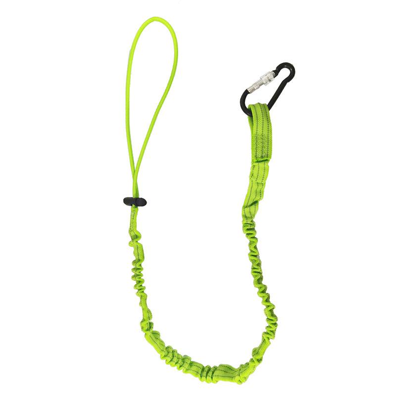 Профессиональная высотная защитная эластичная буферная стропа ремень карабин крюк воздушная работа защита от падения каната зелёный