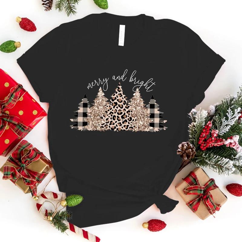 Funny Christmas Merry And Bright Christmas Tree Print T-Shirt Summer Letter Print T Shirt Women Men Short Sleeve Loose Shirts S
Funny Christmas Merry And Bright Christmas Tree Print T-Shirt Summer Letter Print T Shirt Women Men Short Sleeve Loose Shirts S