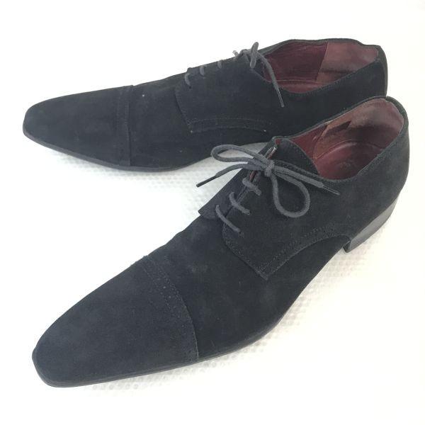 PASCAL MORABITO Long Nose Suede Leather Punched Cap Toe Dress Shoes Men’s 44 28.0-28.5 Black
PASCAL MORABITO Long Nose Suede Leather Punched Cap Toe Dress Shoes Men’s 44 28.0-28.5 Black