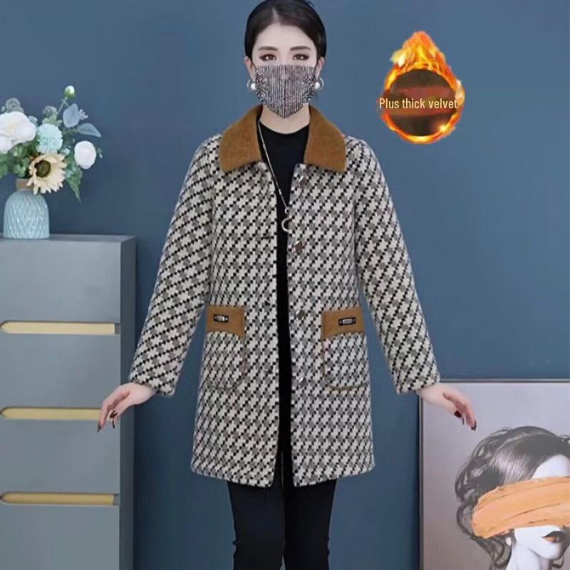 Стильное клетчатое пальто средней длины для женщин среднего возраста - мода осень/зима 3XL
Стильное клетчатое пальто средней длины для женщин среднего возраста - мода осень/зима 3XL