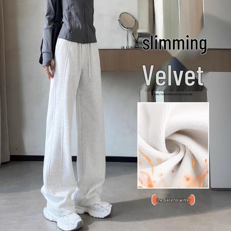 Women s High-Waisted Fleece-Lined Wide-Leg Sweatpants for Autumn/Winter 2024 L 106-117 jin
Women s High-Waisted Fleece-Lined Wide-Leg Sweatpants for Autumn/Winter 2024 L 106-117 jin