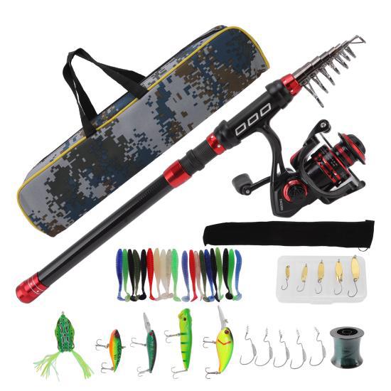 2.7m Carbon Fishing Rod and Reel Combo Set Fishing Accessories Set with Fishing Tackle Bag for Saltwater Freshwater
2.7m Carbon Fishing Rod and Reel Combo Set Fishing Accessories Set with Fishing Tackle Bag for Saltwater Freshwater