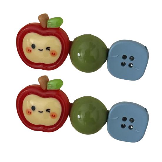 2Pcs Girl Hairpins Fruit Decor Stable Grip No Damage Bangs Side Clips Anti-slip Teeth Summer Color Hair Accessories зелений
2Pcs Girl Hairpins Fruit Decor Stable Grip No Damage Bangs Side Clips Anti-slip Teeth Summer Color Hair Accessories зелений