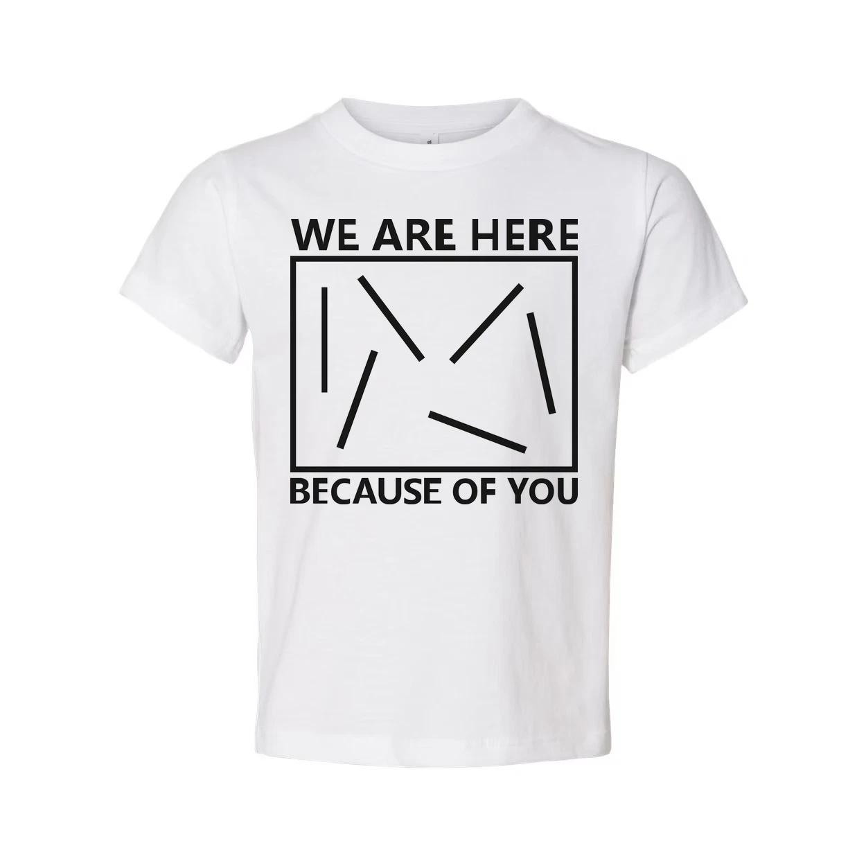 Christian Unisex Graphic T-Shirt Featuring We Are Here Because Of You Design Art 3XL
Christian Unisex Graphic T-Shirt Featuring We Are Here Because Of You Design Art 3XL