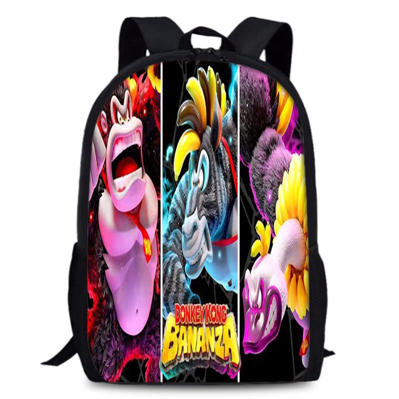 Donkey Kong Bananza Childrens School Backpack With Oxford Fabric For Kids Education Style12
Donkey Kong Bananza Childrens School Backpack With Oxford Fabric For Kids Education Style12