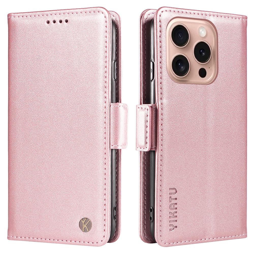 For iPhone 16 Pro Case Wallet Card Slots PU Leather Phone Cover Rose Gold
For iPhone 16 Pro Case Wallet Card Slots PU Leather Phone Cover Rose Gold