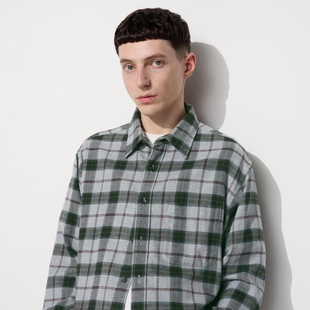 Uniqlo Рубашка из фланели с длинным рукавом, стандартный воротник, клетка C 03 GRAY/MEN S
Uniqlo Рубашка из фланели с длинным рукавом, стандартный воротник, клетка C 03 GRAY/MEN S