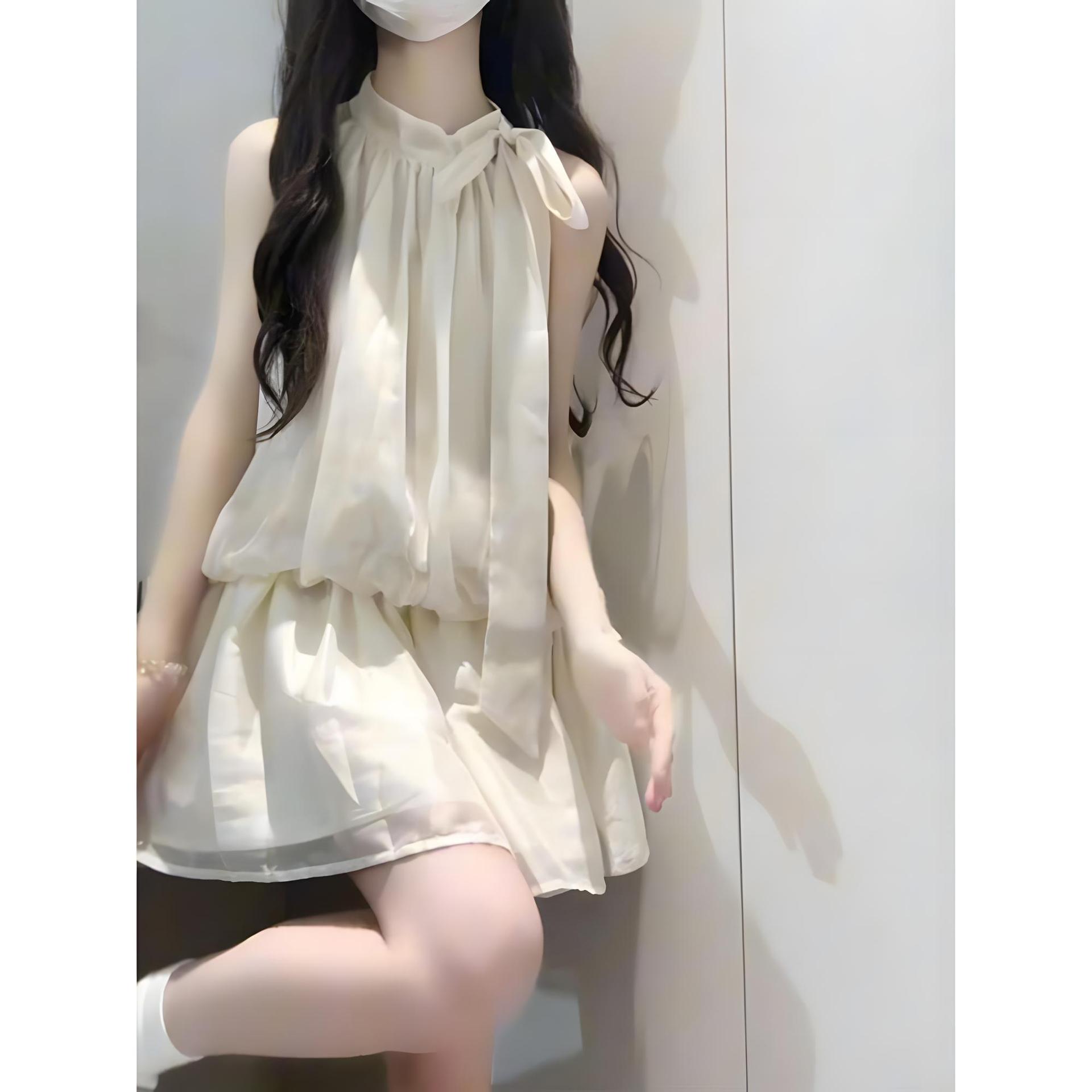 Белое платье без рукавов на бретелях с вырезом под шею, детское летнее темпераментное женское новое темпераментное короткое платье для морского отдыха XL- (recommended 110-60kg)
Белое платье без рукавов на бретелях с вырезом под шею, детское летнее темпераментное женское новое темпераментное короткое платье для морского отдыха XL- (recommended 110-60kg)