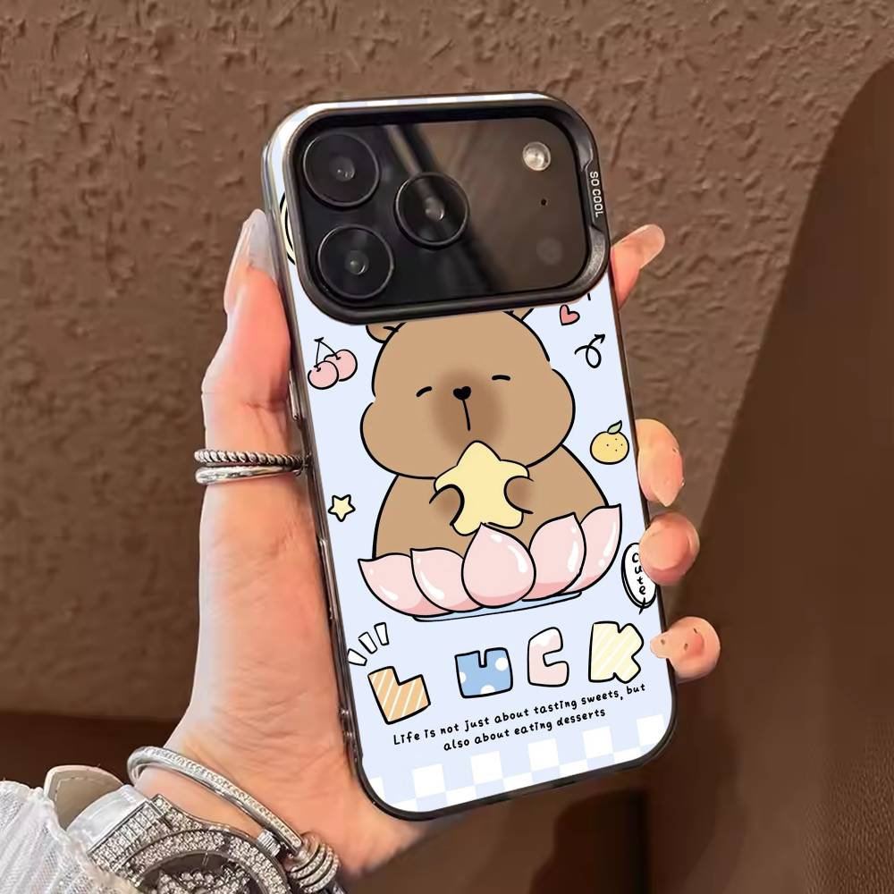 Cute C-Capybara Phone Case For iPhone 17 16 15 14 13 12 11 Pro Max Plus Silver candy Matte Cover iPhone14
Cute C-Capybara Phone Case For iPhone 17 16 15 14 13 12 11 Pro Max Plus Silver candy Matte Cover iPhone14