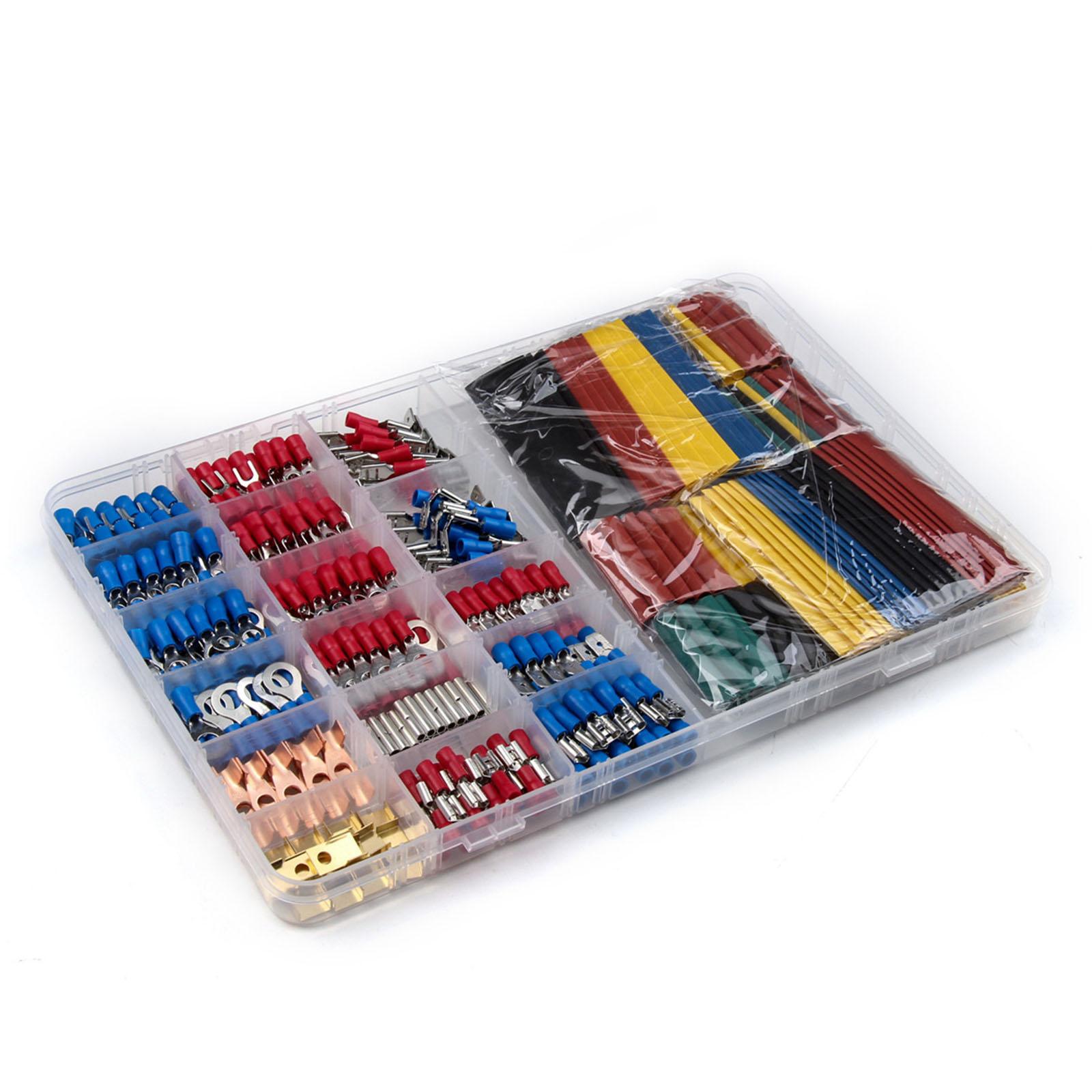 Набор обжимного инструмента 678 шт. с термоусадочными трубками и ассортиментом клемм холодной прессовки, электрические клеммы для электромонтажных проектов
Набор обжимного инструмента 678 шт. с термоусадочными трубками и ассортиментом клемм холодной прессовки, электрические клеммы для электромонтажных проектов