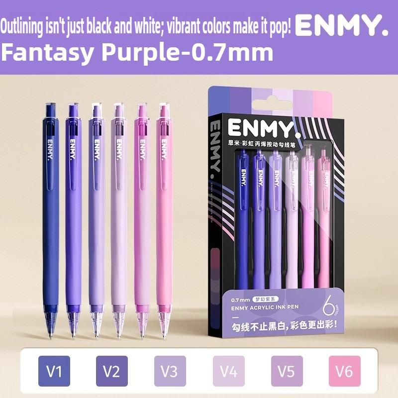 ENMY Acrylic Gel Pen Fine Tip 0.6mm Professional Art Drawing Pen Non Smudge Non Skip Rainbow Color School Supplies Stationery
ENMY Acrylic Gel Pen Fine Tip 0.6mm Professional Art Drawing Pen Non Smudge Non Skip Rainbow Color School Supplies Stationery
