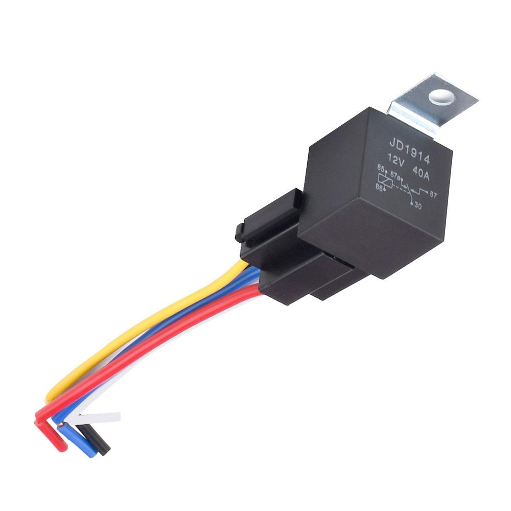 Waterproof Automotive Relay 4Pin 5Pin 2 Contact Copper Feet Car Relay Socket Car Control Device 40A/80A High Capacity Switching DC 12V 40A 5PIN
Waterproof Automotive Relay 4Pin 5Pin 2 Contact Copper Feet Car Relay Socket Car Control Device 40A/80A High Capacity Switching DC 12V 40A 5PIN