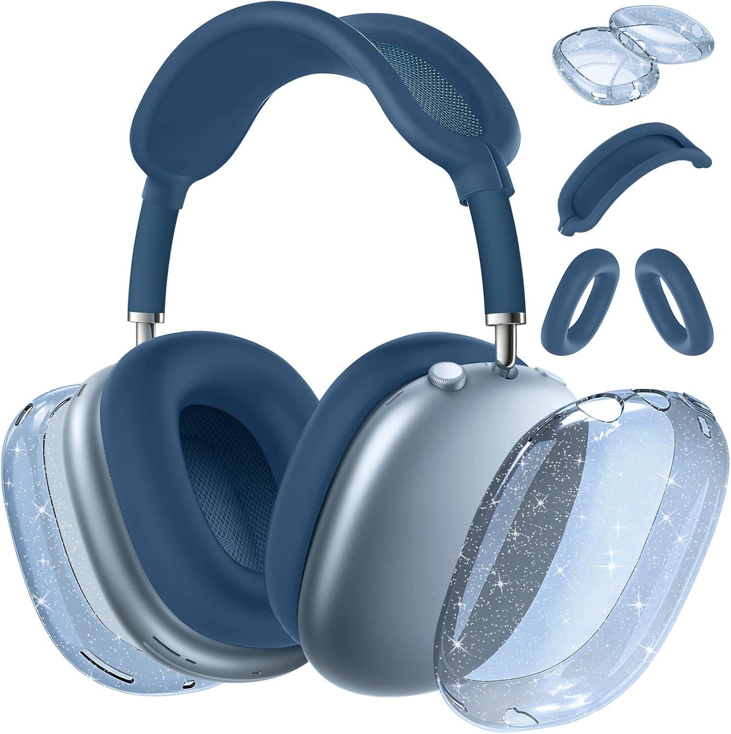 Прозорий силіконовий чохол з блискітками для навушників AirPods Max
Прозорий силіконовий чохол з блискітками для навушників AirPods Max