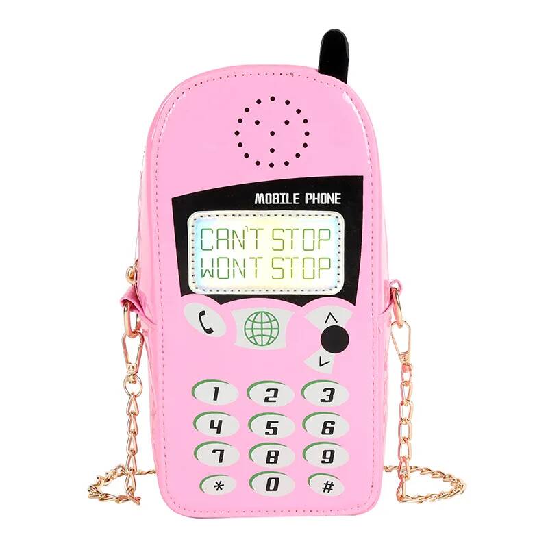Mobile Phone Shape Chain Crossbody Bag Fashion Reflective Purses and Handbags Girls Shoulder Bag Novelty Clutch Designer Bag
Mobile Phone Shape Chain Crossbody Bag Fashion Reflective Purses and Handbags Girls Shoulder Bag Novelty Clutch Designer Bag