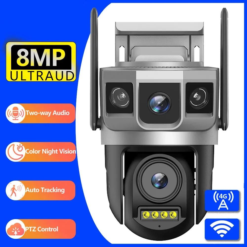 4K 8MP Wi-Fi IP-камера Відкрита 3-екранна камера спостереження PTZ з автоматичним відстеженням Камера відеоспостереження безпеки P2P Вулична камера Only WiFi Camera
4K 8MP Wi-Fi IP-камера Відкрита 3-екранна камера спостереження PTZ з автоматичним відстеженням Камера відеоспостереження безпеки P2P Вулична камера Only WiFi Camera