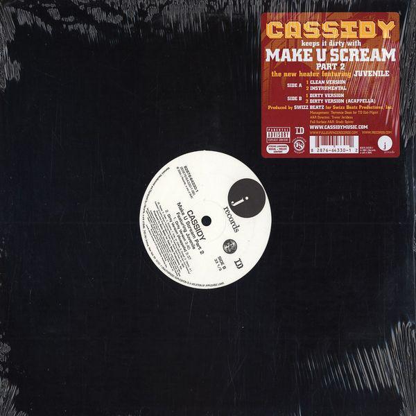 12-дюймовая пластинка CASSIDY, JUVENILE - Make U Scream Part 2 82876643301 J Records 2004 US Рэп и хип-хоп/R&B Б/У
12-дюймовая пластинка CASSIDY, JUVENILE - Make U Scream Part 2 82876643301 J Records 2004 US Рэп и хип-хоп/R&B Б/У
