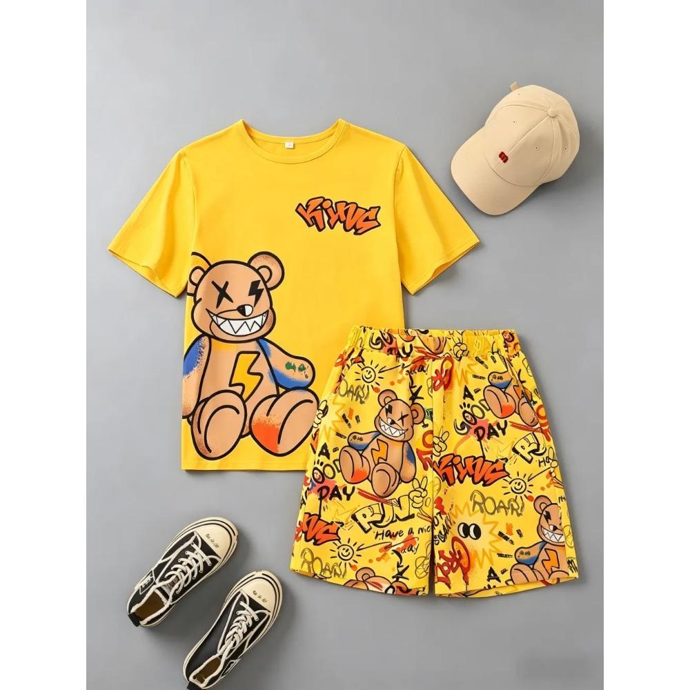 Summer Men s Bear Series 3D Printed Sports Suit Fashion Versatile Breathable Casual S
Summer Men s Bear Series 3D Printed Sports Suit Fashion Versatile Breathable Casual S