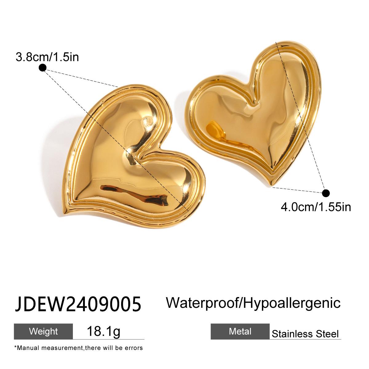 European and American stainless steel love stud earrings ins earrings 18k gold titanium steel do not fade ears
European and American stainless steel love stud earrings ins earrings 18k gold titanium steel do not fade ears
