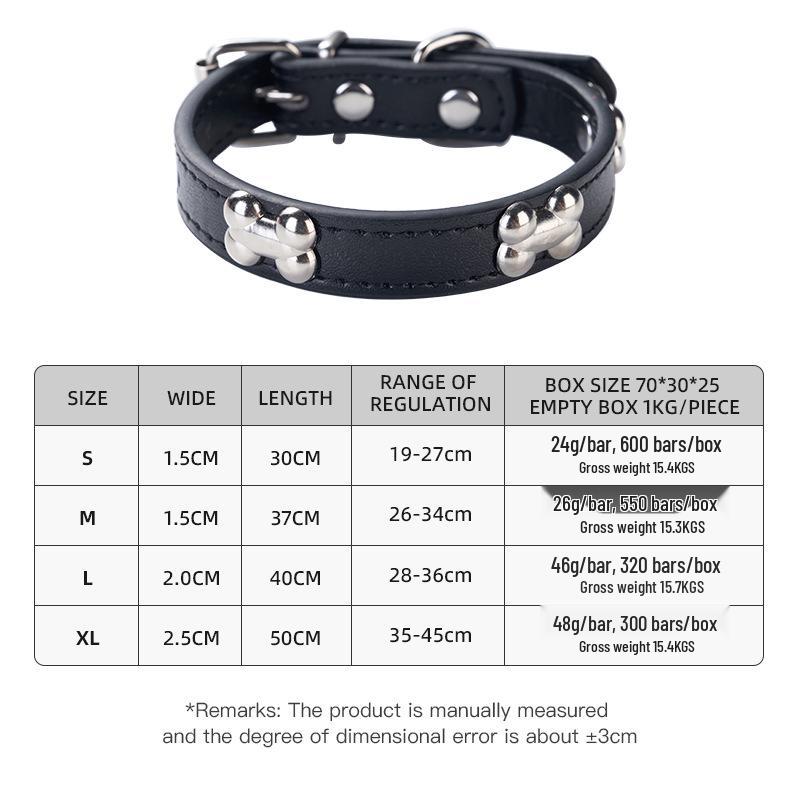 Регулируемый ошейник для собаки с костяным украшением и поводком из ПУ кожи - Популярный ошейник L: 2.0cm x 40cm чёрный
Регулируемый ошейник для собаки с костяным украшением и поводком из ПУ кожи - Популярный ошейник L: 2.0cm x 40cm чёрный