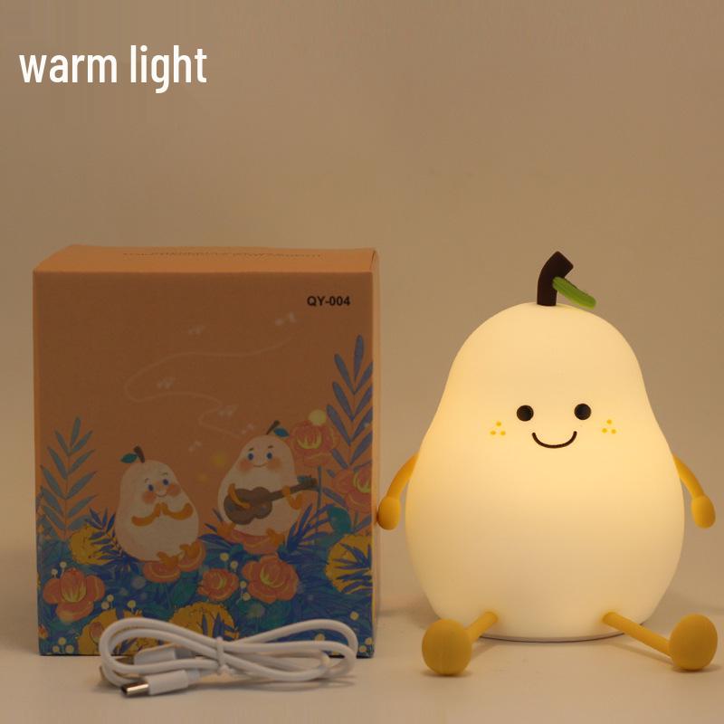 Pear-Shaped Silicone Night Light - Kids Bedside Lamp & Gift Ornament 1W
Pear-Shaped Silicone Night Light - Kids Bedside Lamp & Gift Ornament 1W
