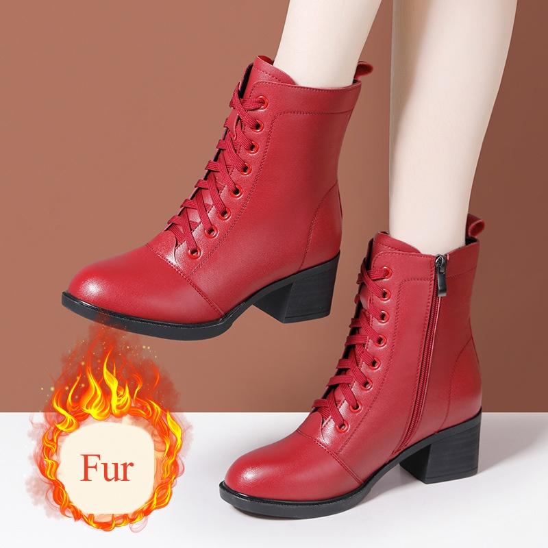 5.5cm British Style Genuine Leather Boots Women s Shoes Winter 2025 Med Block Heels Warm Fur Ankle Motorcycle Boots Office Mom 35
5.5cm British Style Genuine Leather Boots Women s Shoes Winter 2025 Med Block Heels Warm Fur Ankle Motorcycle Boots Office Mom 35
