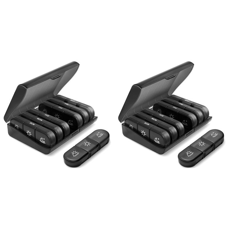 ABWR-2X Portable Travel Pill Box Weekly Pill Organizer 3 Time A Daylight-Proof Pill Case Black Universal чёрный
ABWR-2X Portable Travel Pill Box Weekly Pill Organizer 3 Time A Daylight-Proof Pill Case Black Universal чёрный