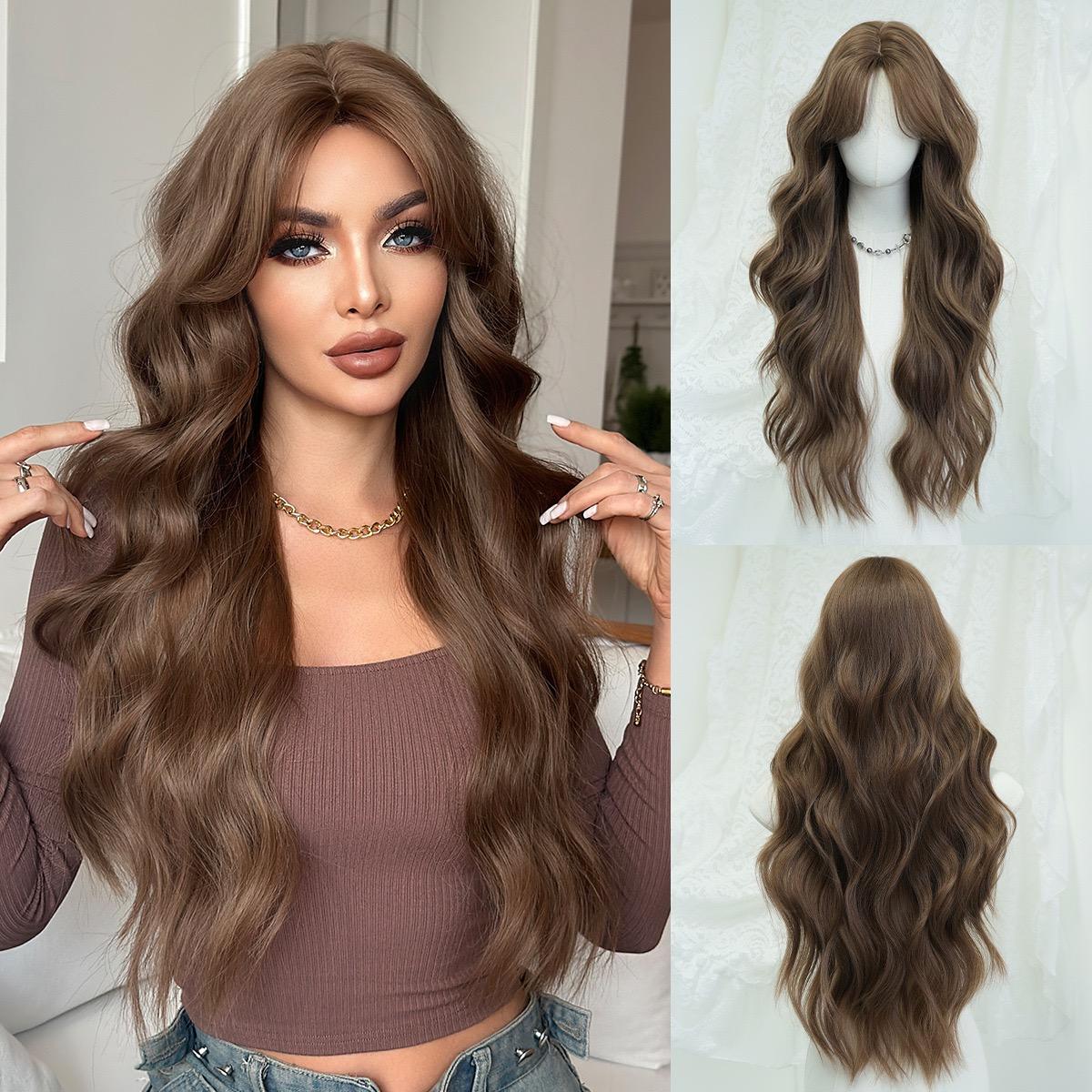 Women s Long Wavy Wig, Brown Center Part Synthetic Hairpiece for Daily & Cosplay
Women s Long Wavy Wig, Brown Center Part Synthetic Hairpiece for Daily & Cosplay