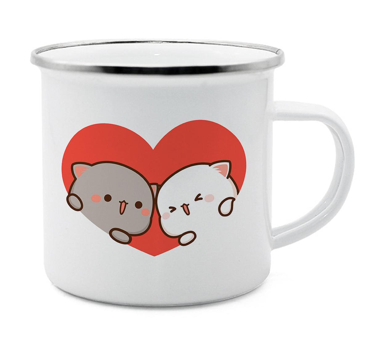 Парная эмалированная чашка для кофе, чая, завтрака, десерта, молока, воды, подарок для пары, оригинальная чашка для завтрака с рисунком персика и кошки Гома Enamel Cup
Парная эмалированная чашка для кофе, чая, завтрака, десерта, молока, воды, подарок для пары, оригинальная чашка для завтрака с рисунком персика и кошки Гома Enamel Cup