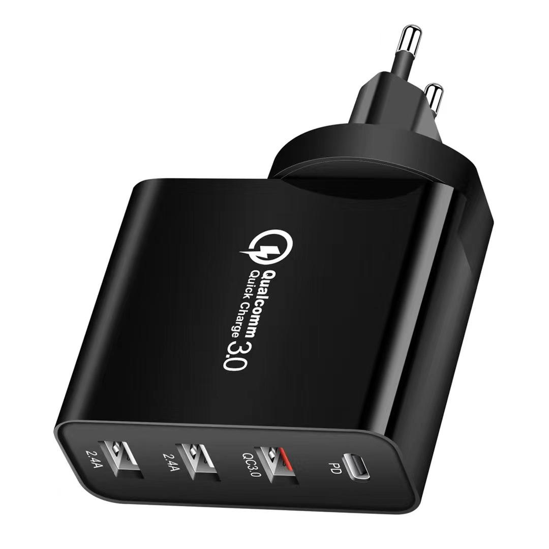 PD48W Gallium Nitride Multi-Port Fast Charger with Universal Power Plug US Plug + EU Adapter белый
PD48W Gallium Nitride Multi-Port Fast Charger with Universal Power Plug US Plug + EU Adapter белый