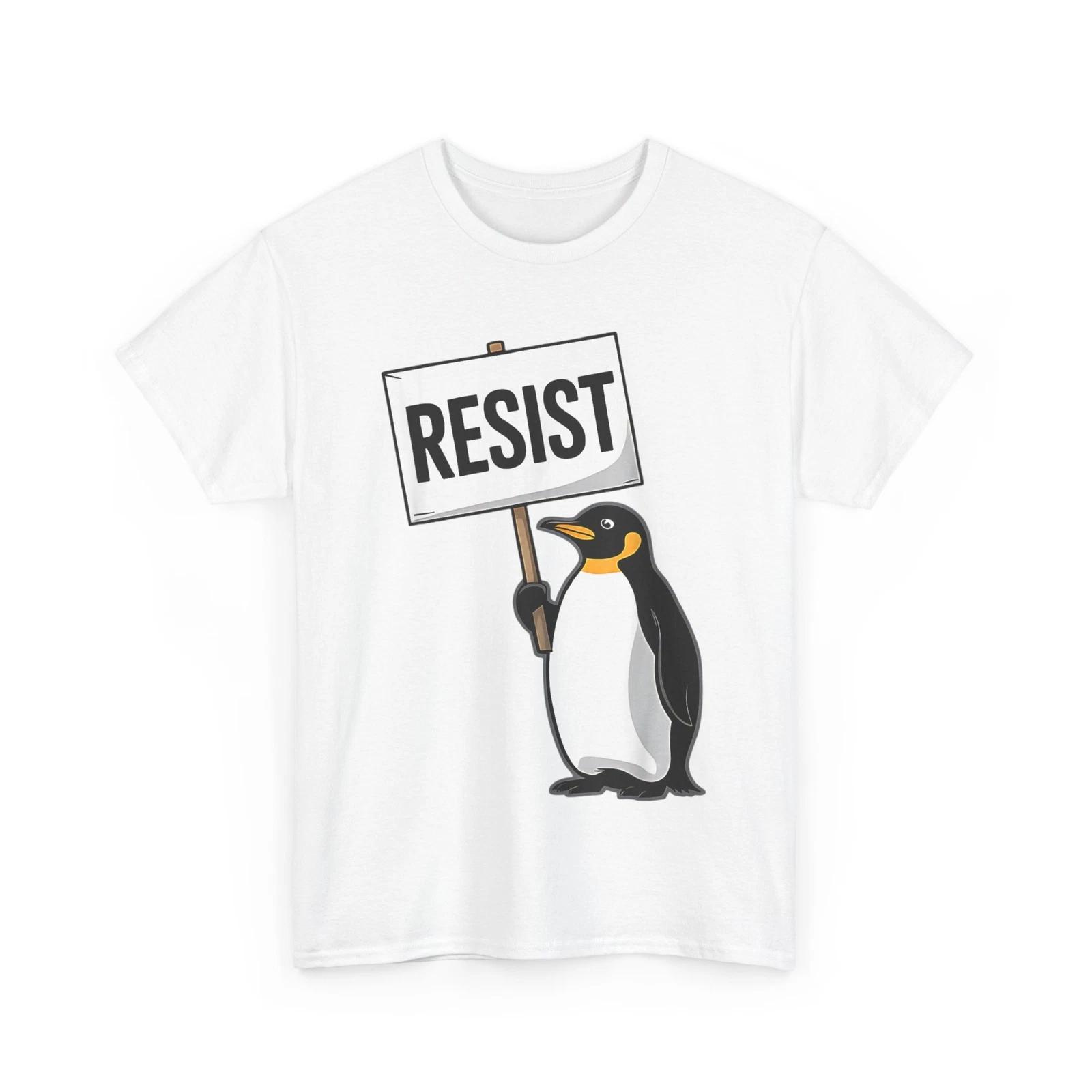 Penguin Resist T-shirt, Penguins Against Tariff Funny Penguin No Tariffs Shirt 4XL
Penguin Resist T-shirt, Penguins Against Tariff Funny Penguin No Tariffs Shirt 4XL