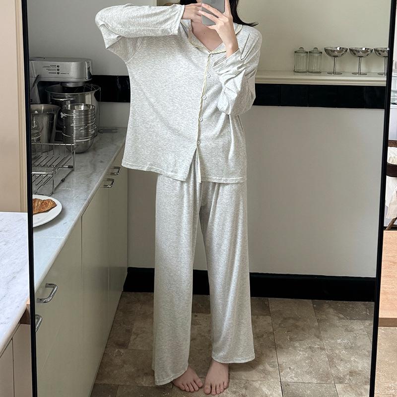 Korean Style Women s Lapel Pajama Set - Comfortable Spring & Autumn Wear Extra Extra Large білий/сірий колір
Korean Style Women s Lapel Pajama Set - Comfortable Spring & Autumn Wear Extra Extra Large білий/сірий колір