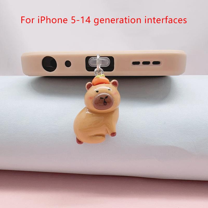 Phone Dust Plug For Iphone Type-C Micro Interface Cute Capibala Decorative Hangings Universal Dust Plug
Phone Dust Plug For Iphone Type-C Micro Interface Cute Capibala Decorative Hangings Universal Dust Plug