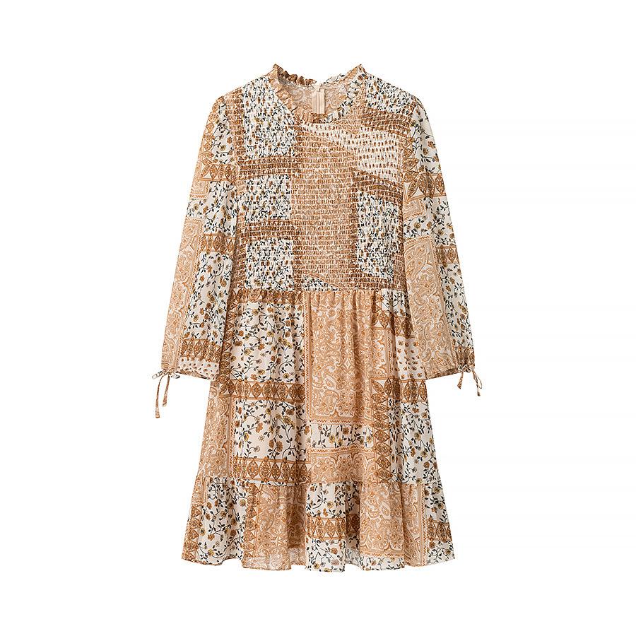 2025 Spring Floral Print Dress with Mock Bow Tie and Cuff Tie-Up Small
2025 Spring Floral Print Dress with Mock Bow Tie and Cuff Tie-Up Small