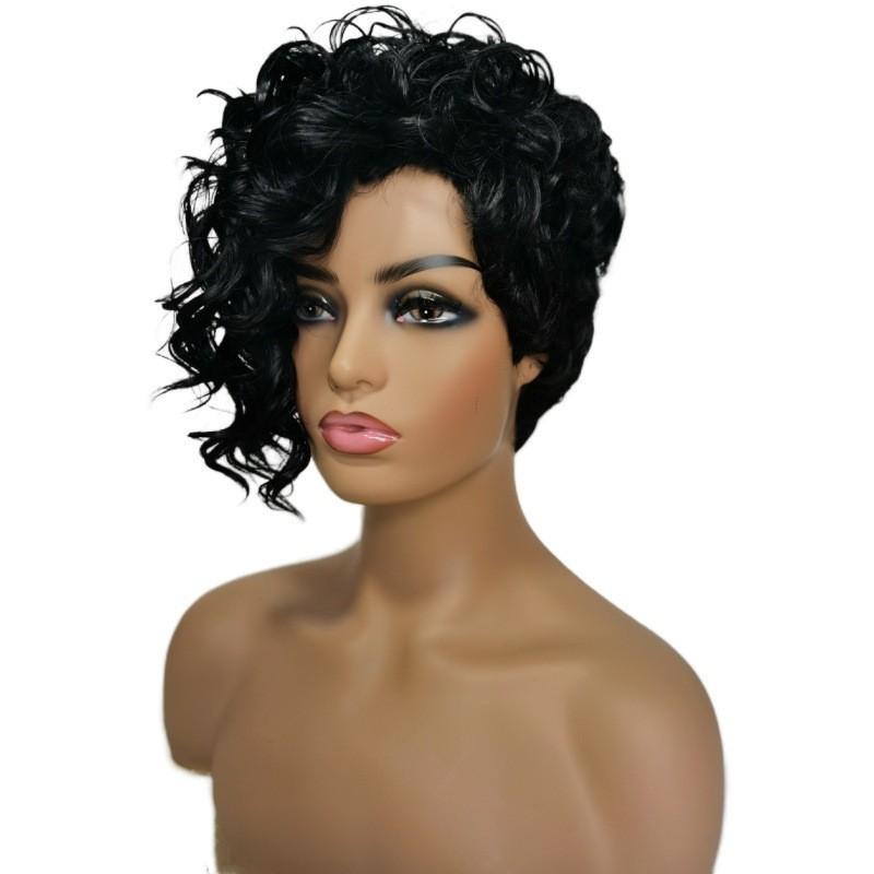 Women Synthetic Black Wigs With Side Bangs Short Curly Wigs for Daily Cosplay Natural Red Hair Heat Resistant Fiber чёрный
Women Synthetic Black Wigs With Side Bangs Short Curly Wigs for Daily Cosplay Natural Red Hair Heat Resistant Fiber чёрный