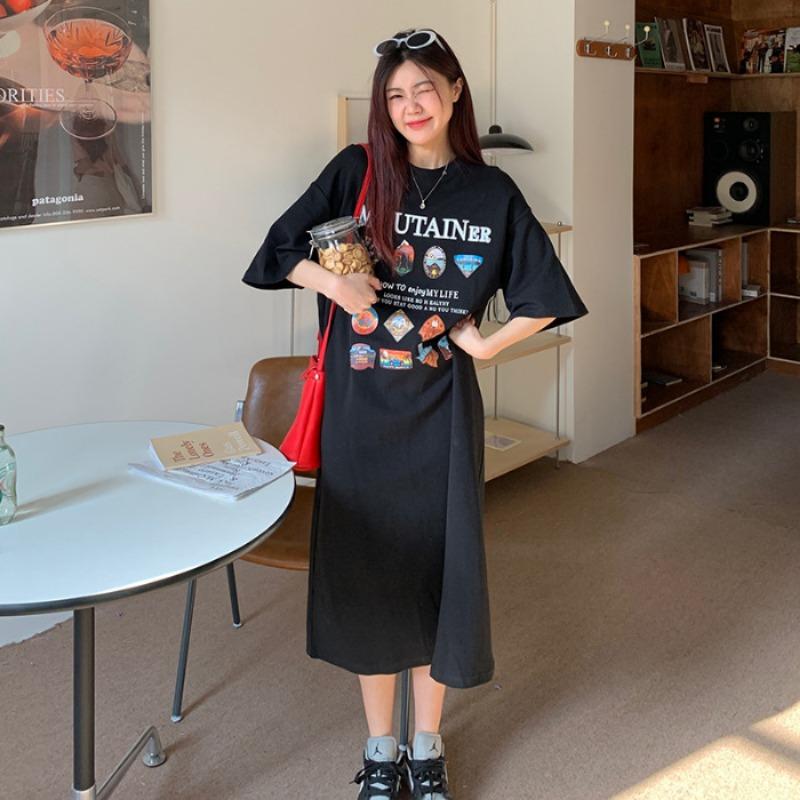 Women s Loose Fashion Long Short-sleeved T-shirt Thin Foreign Style Half-sleeved Dress 2XL чёрный
Women s Loose Fashion Long Short-sleeved T-shirt Thin Foreign Style Half-sleeved Dress 2XL чёрный