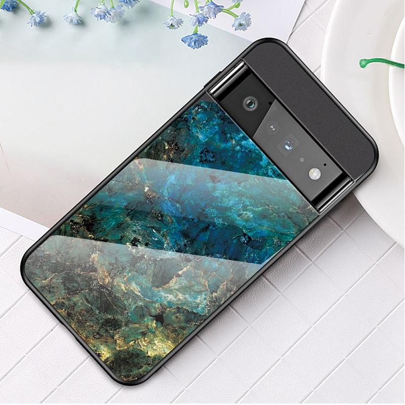 For Google Pixel 7 5G Mobile Phone Case Marble Pattern Tempered Glass+PC+TPU Anti-Scratch Cellphone Cover Emerald Marble
For Google Pixel 7 5G Mobile Phone Case Marble Pattern Tempered Glass+PC+TPU Anti-Scratch Cellphone Cover Emerald Marble