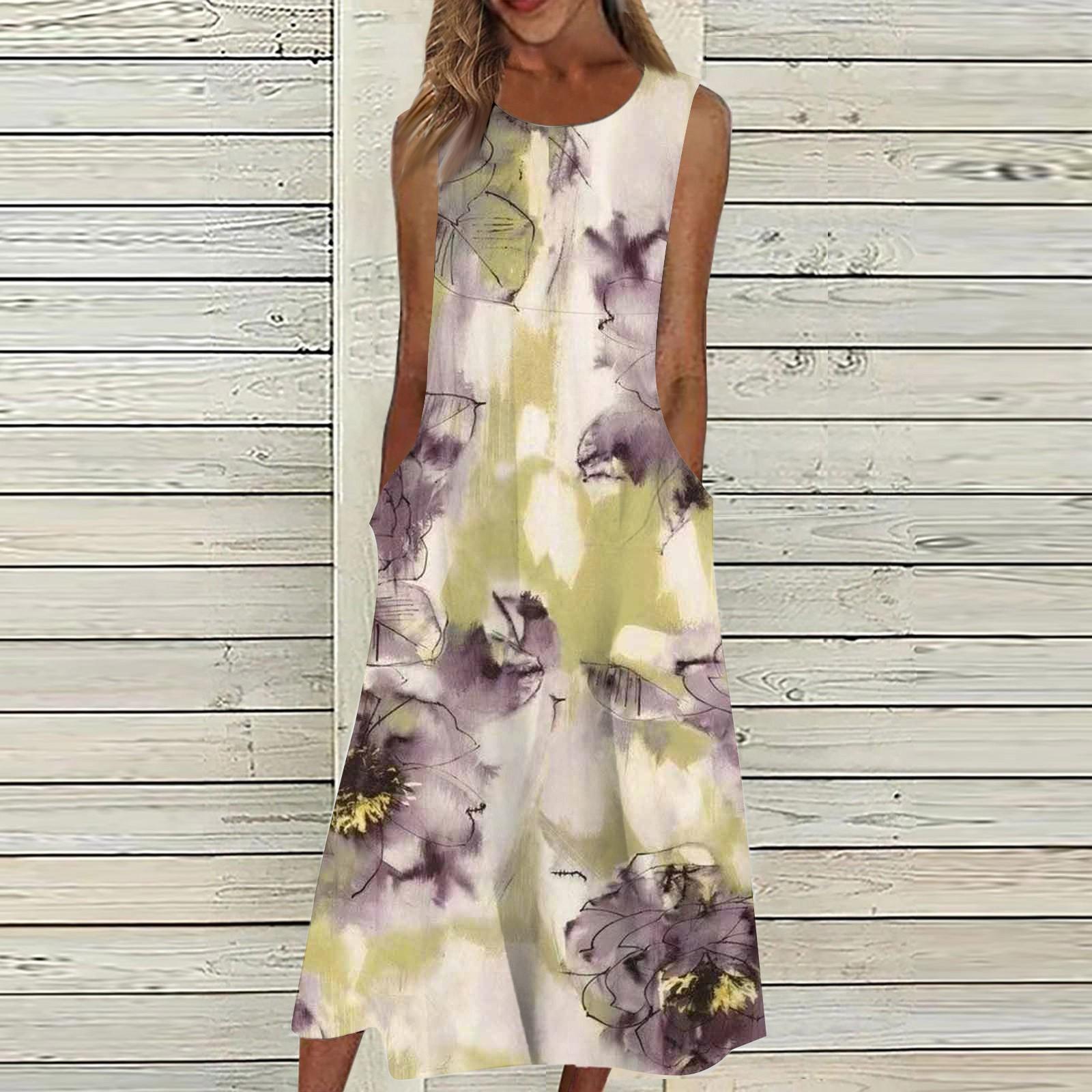 Жен. Повседневные платья с принтом Круглый вырез Классический Классический На открытом воздухе Повседневные Без рукавов Свободные платья XL жёлтый
Жен. Повседневные платья с принтом Круглый вырез Классический Классический На открытом воздухе Повседневные Без рукавов Свободные платья XL жёлтый