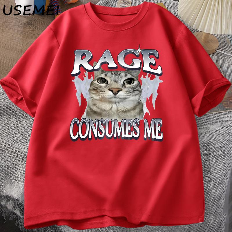 Rage Consumes Me Cat T Shirt Funny Cat Meme Printed TShirt Vintage Unhinged Silly Cat Graphic Tee Humor Cotton Short Sleeve Tee S
Rage Consumes Me Cat T Shirt Funny Cat Meme Printed TShirt Vintage Unhinged Silly Cat Graphic Tee Humor Cotton Short Sleeve Tee S
