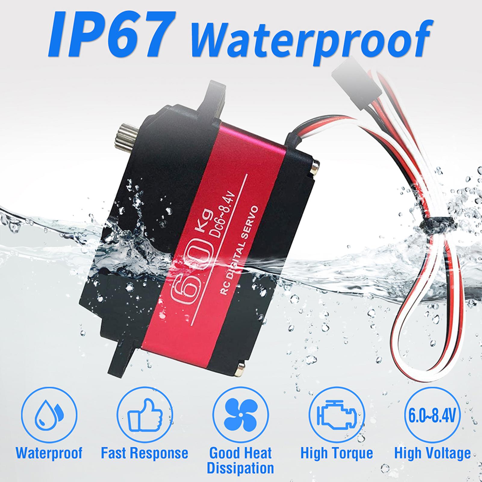 60KG Digital Servo Metal Gear Servo Large Waterproof 180 degrees Replacement for 1Celsius5 HPI Baja 5B SS RC Servo Car Compatible SAVOX
60KG Digital Servo Metal Gear Servo Large Waterproof 180 degrees Replacement for 1Celsius5 HPI Baja 5B SS RC Servo Car Compatible SAVOX